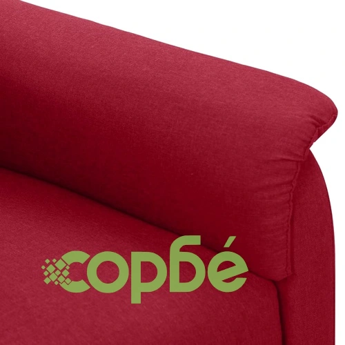 Масажен стол, виненочервен, текстил ➤ топ цена ➤ sorbe.bg