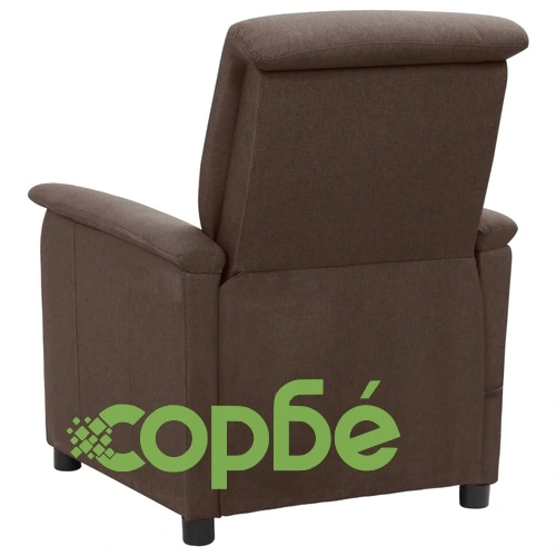 Масажен стол, кафяв, текстил ➤ топ цена ➤ sorbe.bg