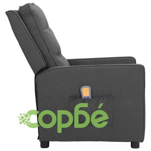 Масажен стол, тъмносив, текстил ➤ топ цена ➤ sorbe.bg