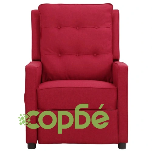 Масажен стол, виненочервен, текстил ➤ топ цена ➤ sorbe.bg