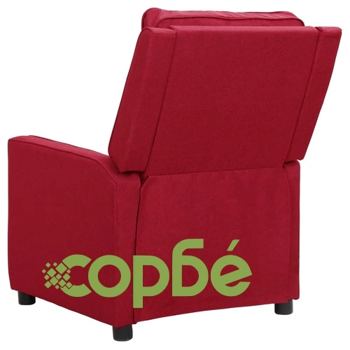 Масажен стол, виненочервен, текстил ➤ топ цена ➤ sorbe.bg