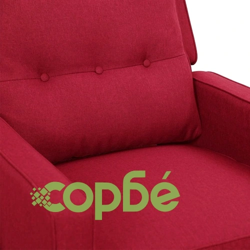 Масажен стол, виненочервен, текстил ➤ топ цена ➤ sorbe.bg