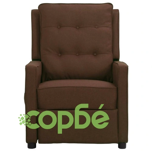 Масажен стол, тъмнокафяв, текстил ➤ топ цена ➤ sorbe.bg