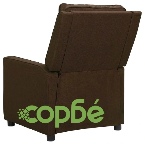 Масажен стол, тъмнокафяв, текстил ➤ топ цена ➤ sorbe.bg