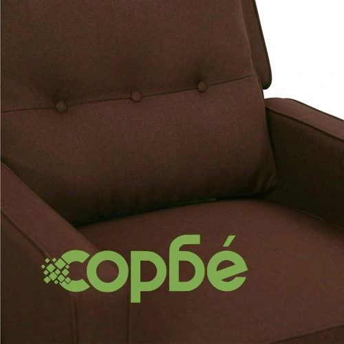 Масажен стол, тъмнокафяв, текстил ➤ топ цена ➤ sorbe.bg