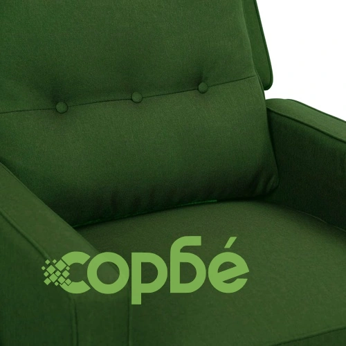 Масажен стол, тъмнозелен, текстил ➤ топ цена ➤ sorbe.bg