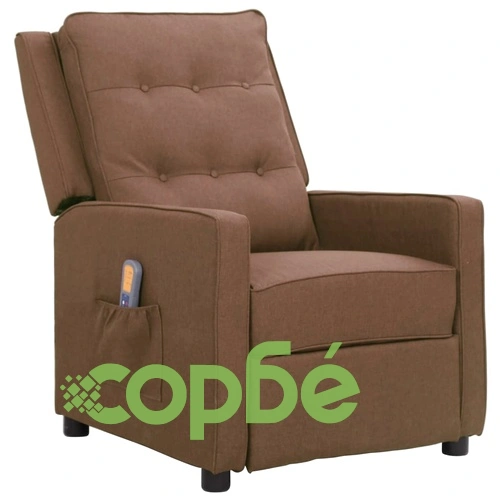 Масажен стол, таупе, текстил ➤ топ цена ➤ sorbe.bg