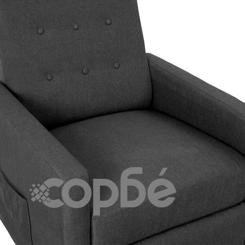 Реклайнер, тъмносив, текстил ➤ топ цена ➤ sorbe.bg