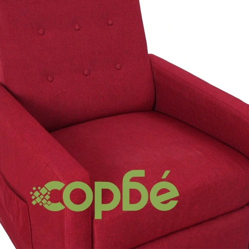 Стол реклайнер, виненочервен, текстил ➤ топ цена ➤ sorbe.bg