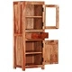 Висок шкаф, 40x34x110 см, акациево дърво масив