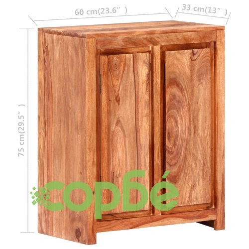 Сайдборд, 60x33x75 см, акациево дърво масив ➤ топ цена ➤ sorbe.bg