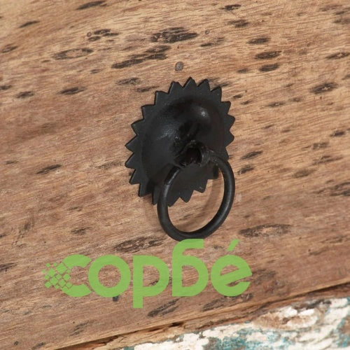 Бюро с пиедестал, рециклирано масивно дърво, 140x50x77 см ➤ топ цена ➤ sorbe.bg