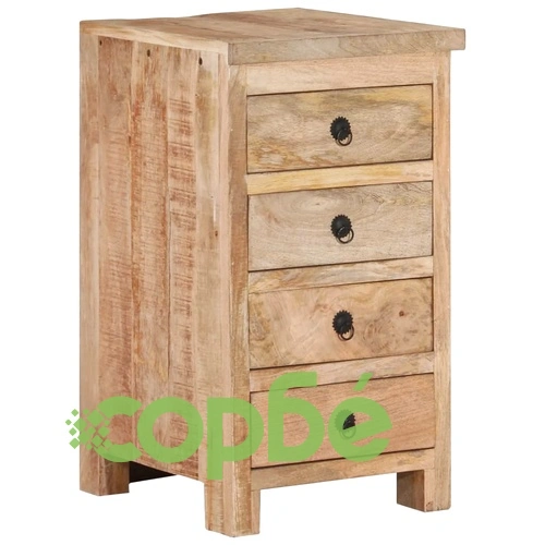 Бюро с пиедестал, мангово дърво масив, 140x50x77 см ➤ топ цена ➤ sorbe.bg