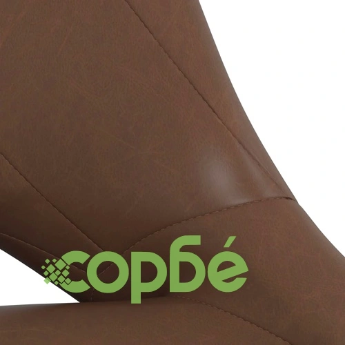 Бар табуретки, 2 бр, Тъмнокафяв, изкуствена кожа ➤ топ цена ➤ sorbe.bg