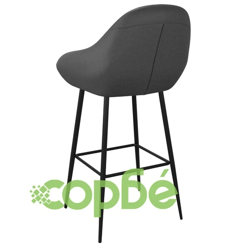 Бар табуретки, 2 бр, сиви, изкуствена кожа ➤ топ цена ➤ sorbe.bg
