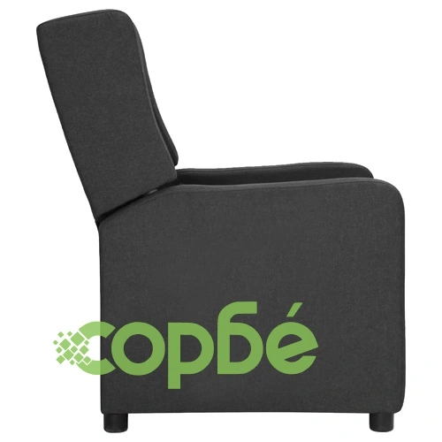 Реклайнер, тъмносив, текстил ➤ топ цена ➤ sorbe.bg