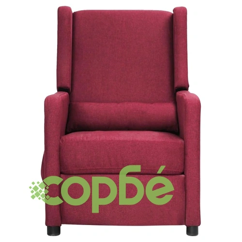 Стол реклайнер, виненочервен, текстил ➤ топ цена ➤ sorbe.bg