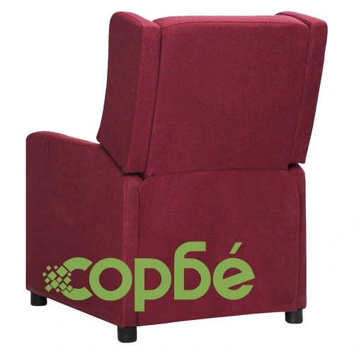 Стол реклайнер, виненочервен, текстил ➤ топ цена ➤ sorbe.bg