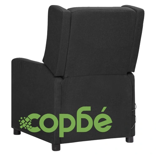 Масажен стол, черен, текстил ➤ топ цена ➤ sorbe.bg