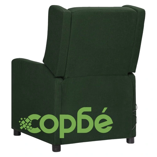 Масажен стол, тъмнозелен, текстил ➤ топ цена ➤ sorbe.bg