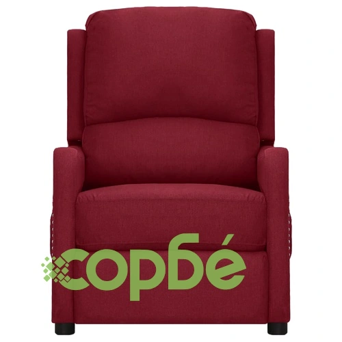 Масажен стол, виненочервен, текстил ➤ топ цена ➤ sorbe.bg