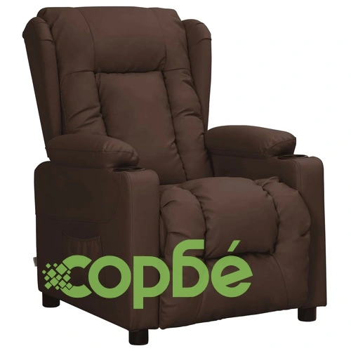 Наклоняем стол, кафяв, изкуствена кожа ➤ топ цена ➤ sorbe.bg