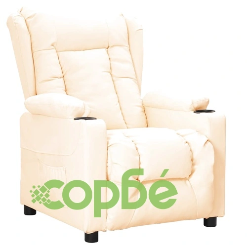 Реклайнер, кремав, изкуствена кожа ➤ топ цена ➤ sorbe.bg