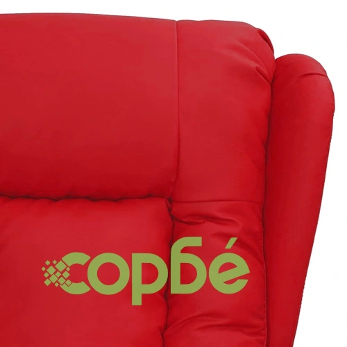 Реклайнер стол, виненочервен, изкуствена кожа ➤ топ цена ➤ sorbe.bg