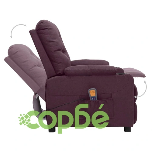 Масажен стол, лилав, текстил ➤ топ цена ➤ sorbe.bg