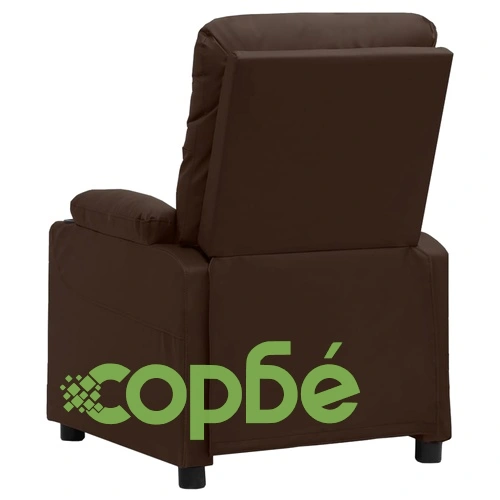 Електрически стол, кафяв, изкуствена кожа ➤ топ цена ➤ sorbe.bg