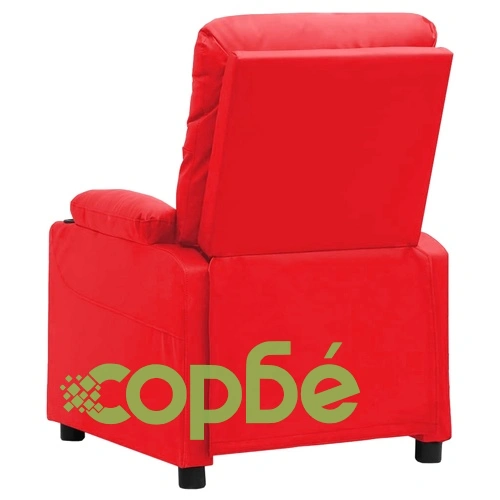 Масажен стол, червен, изкуствена кожа ➤ топ цена ➤ sorbe.bg