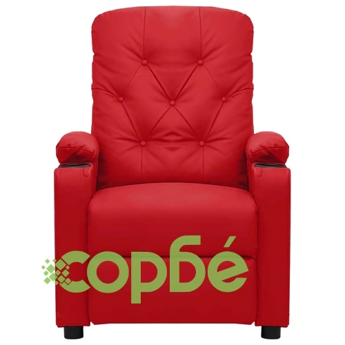 Масажен стол виненочервен изкуствена кожа ➤ топ цена ➤ sorbe.bg