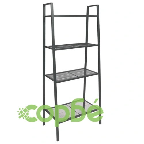 Библиотека стълба, 4 рафта, метал, антрацит ➤ топ цена ➤ sorbe.bg
