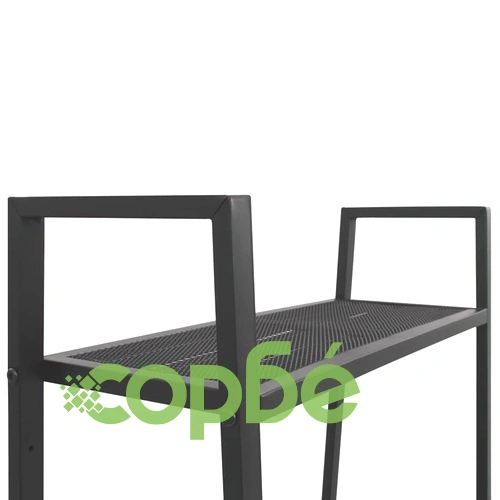 Библиотека стълба, 4 рафта, метал, антрацит ➤ топ цена ➤ sorbe.bg