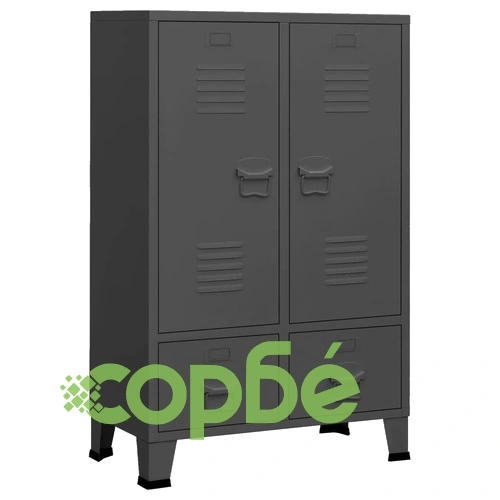 Индустриален гардероб, антрацит, 67x35x107 см, стомана ➤ топ цена ➤ sorbe.bg