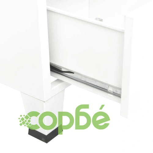 Индустриален гардероб, бял, 90x50x180 см, метал ➤ топ цена ➤ sorbe.bg