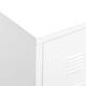 Индустриален шкаф с чекмеджета, бял, 78x40x93 cм, метал