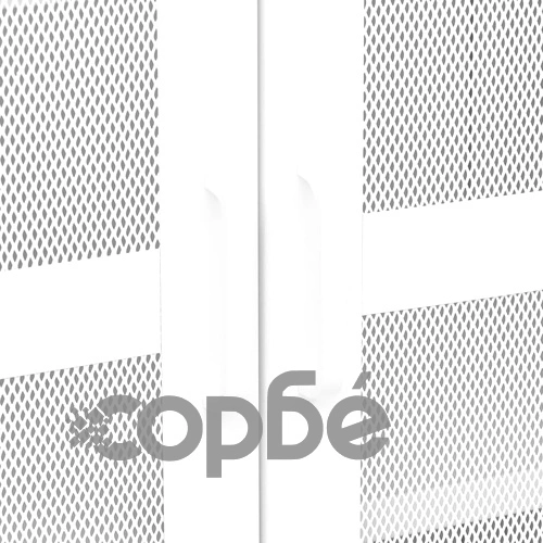 Индустриален скрин за съхранение, бял, 70x40x115 cм, метал ➤ топ цена ➤ sorbe.bg