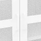 Индустриален скрин за съхранение, бял, 70x40x115 cм, метал