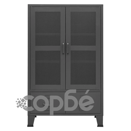 Индустриален скрин за съхранение, антрацит, 70x40x115 cм, метал ➤ топ цена ➤ sorbe.bg