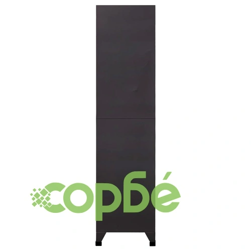 Заключващ се шкаф, антрацит и бяло, 90x45x180 см, стомана ➤ топ цена ➤ sorbe.bg