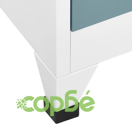 Заключващ се шкаф светлосиво и тъмносиво 90x40x180 см стомана ➤ топ цена ➤ sorbe.bg