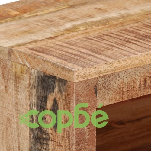 ТВ шкаф, 88x30x40 см, мангово дърво масив ➤ топ цена ➤ sorbe.bg