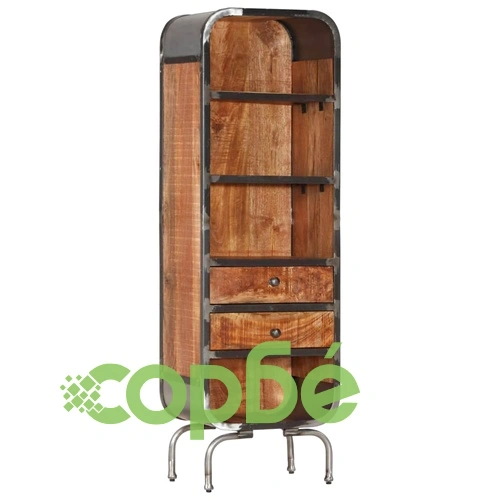 Висок шкаф, 40x30x126 см, мангово дърво масив ➤ топ цена ➤ sorbe.bg