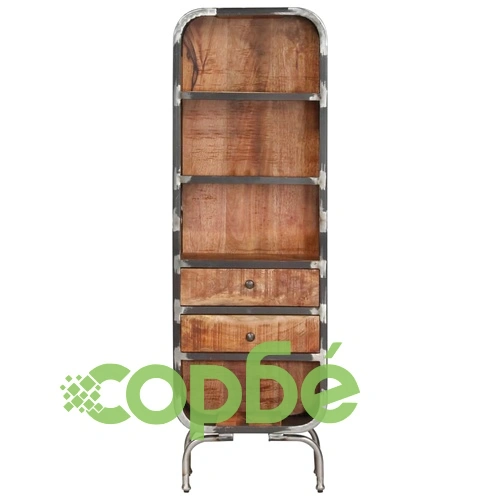 Висок шкаф, 40x30x126 см, мангово дърво масив ➤ топ цена ➤ sorbe.bg