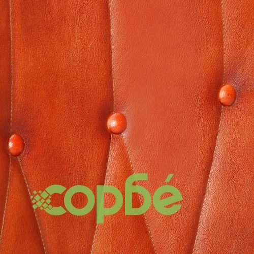 Wingback стол, кафеникав, естествена кожа ➤ топ цена ➤ sorbe.bg