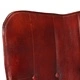 Wingback стол, кафяв, естествена кожа