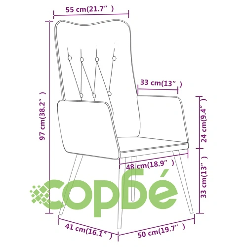 Wingback стол, сив, естествена кожа ➤ топ цена ➤ sorbe.bg