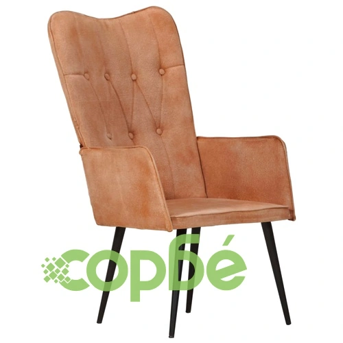 Wingback стол, кафяв, канава ➤ топ цена ➤ sorbe.bg