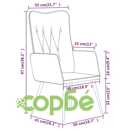 Wingback стол, кафяв, канава ➤ топ цена ➤ sorbe.bg